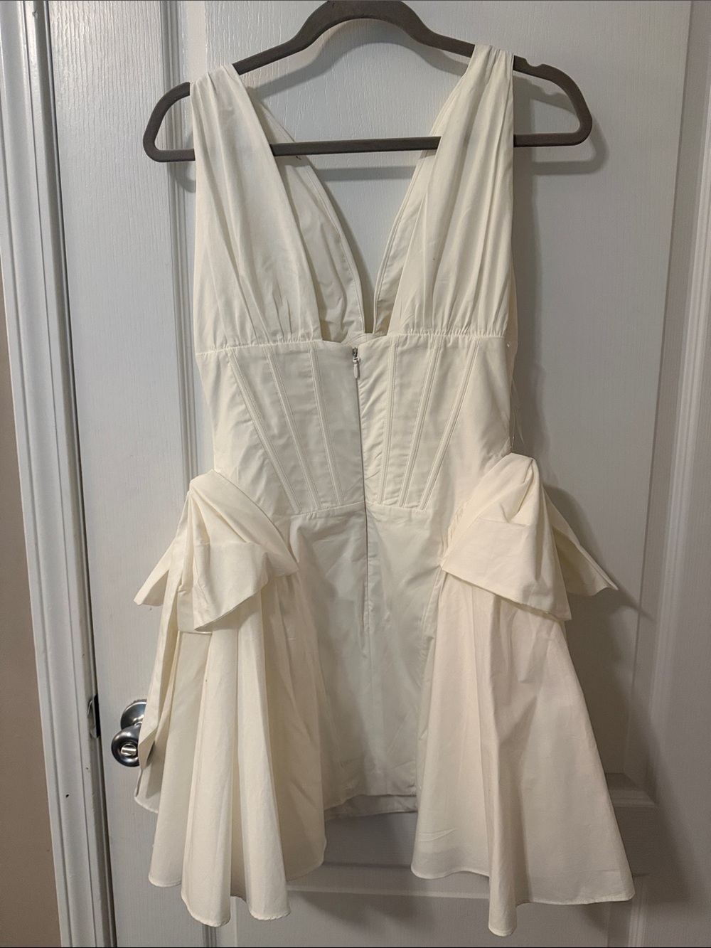 House of CB Amalia Twin Bow Cotton Minidress - Picture 3 of 3